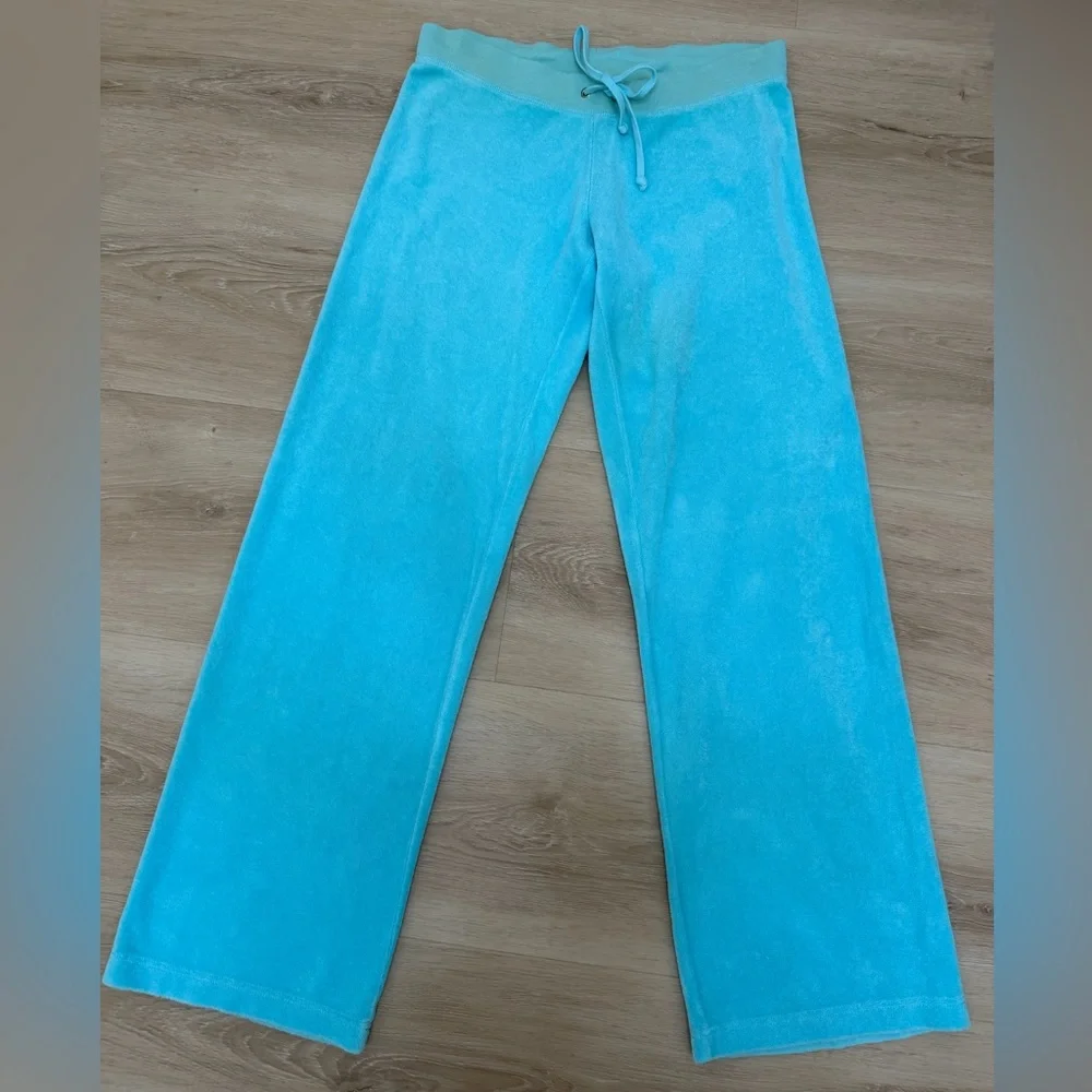 Juicy Couture Aqua Lounge Pants S - Picture 1 of 6